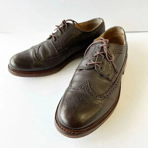 HOUSE OF HOUNDS Mens 10 UAE 44 Dark‎ Brown Oxford Wingtip Dress Shoes
